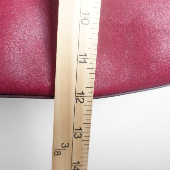 Fossil Leather Y2K Sydney Shopper Tote Red Shoulder Bag Purse Handbag With Flaws - Picture 13 of 15